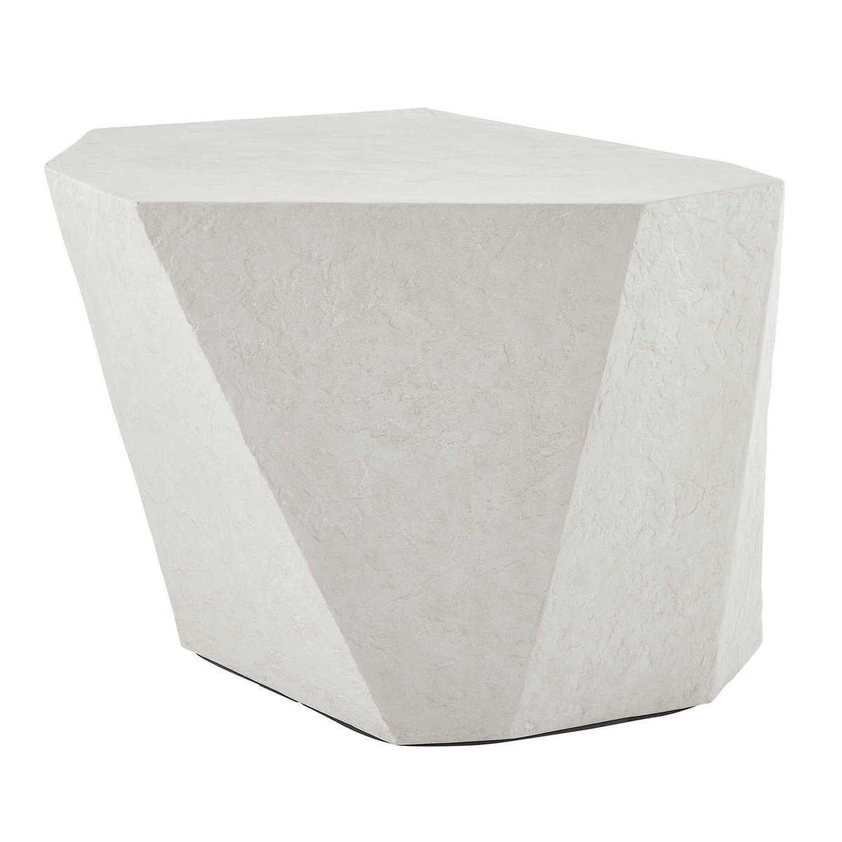 Parra Limestone Outdoor Side Table, Outdoor Table by Uttermost, 2' width x 1'6" height x 2' depth View 4