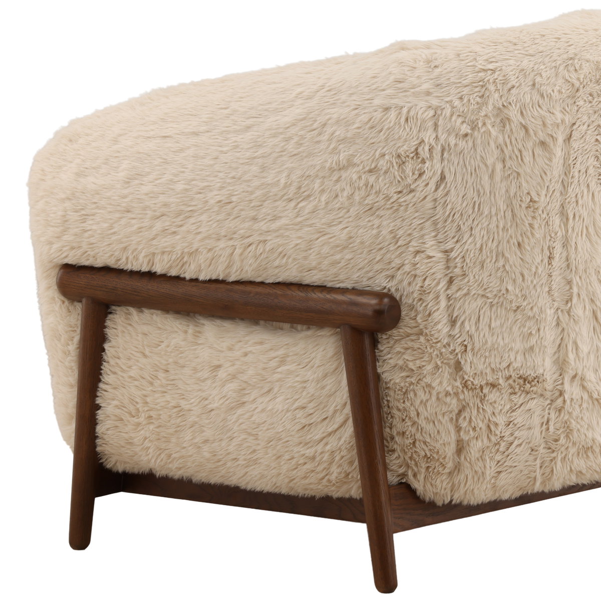 Prescott Occasional Chair Cream, Accent Chair by Dovetail, 32.6" width x 29.7" height x 32" depth View 5