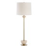 Hemisphere Brass Buffet Lamp, Table Lamp by Uttermost, 13" width x 36.5" height x 13" depth thumbnail 5
