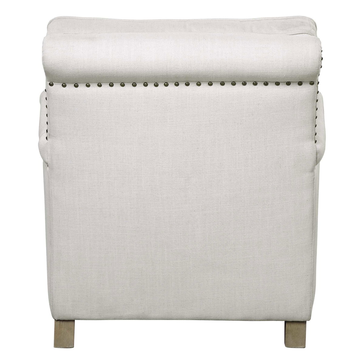 Armstead Antique White Armchair, Accent Chair by Uttermost, 31.5" width x 33.5" height x 36.25" depth View 6