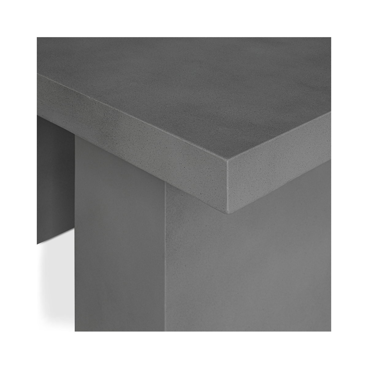 Aurelius 2 Outdoor Dining Table Grey, Outdoor Table by Moe's Home, 5'3" width x 2'6" height x 2'11.5" depth View 4