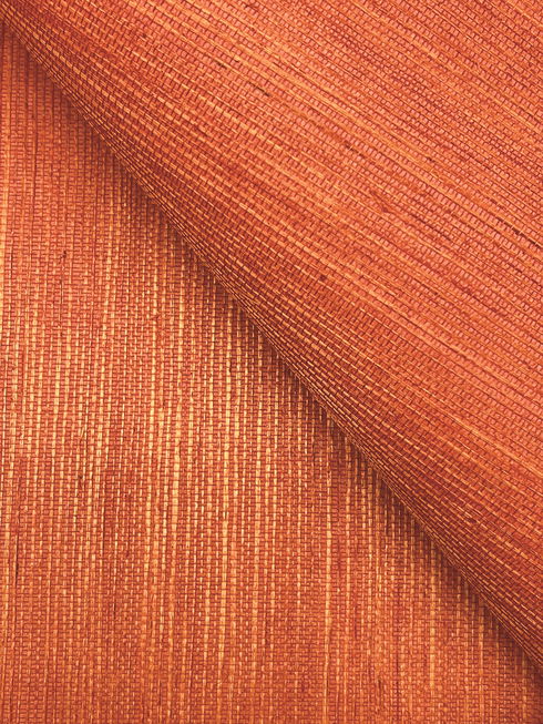 Maguey Sisal Clementine Wallpaper