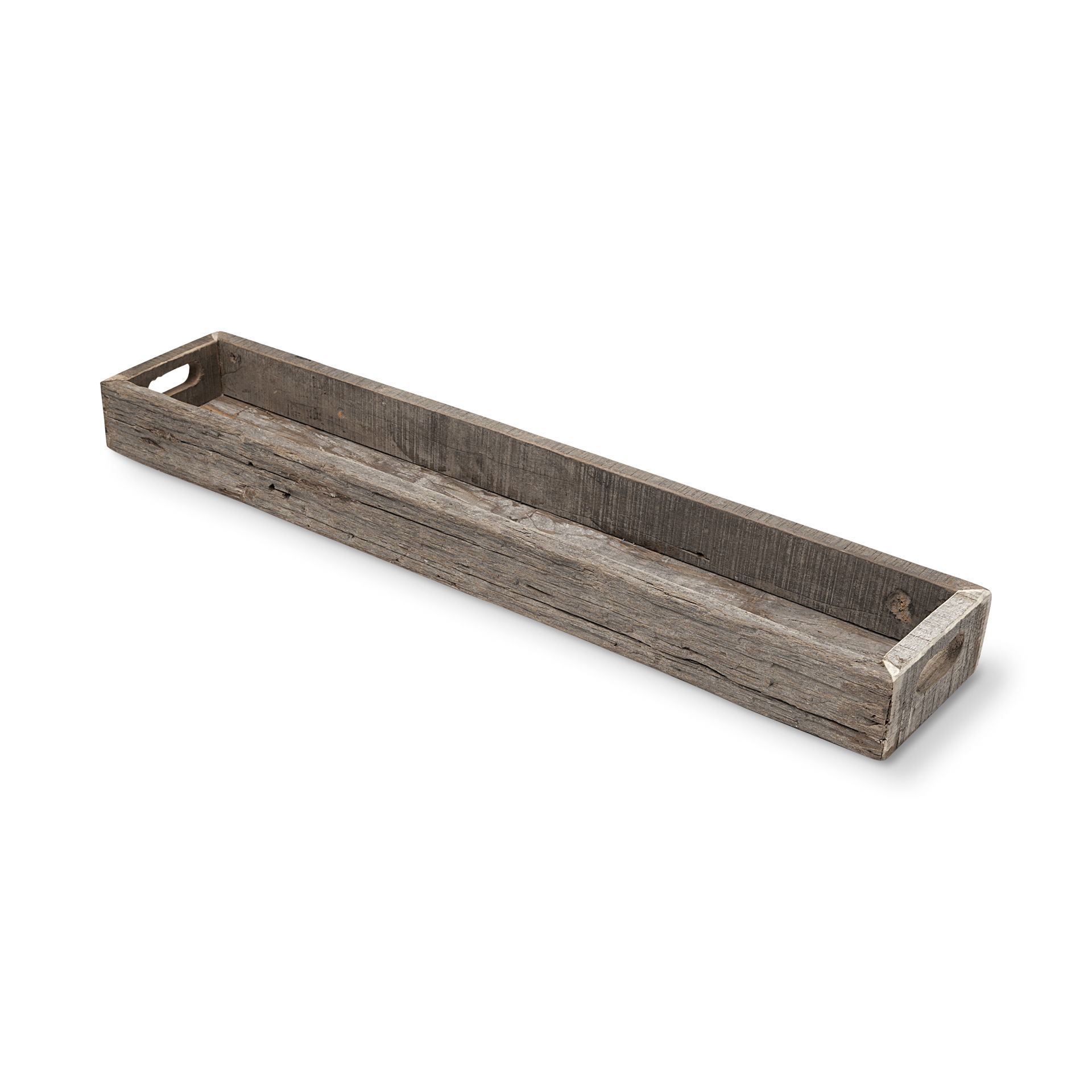 Vernon (Large) 36L x 7W Brown Reclaimed Wood Tray, Decorative Tray by Mercana, 36" length x 7" width x 3" height View 1