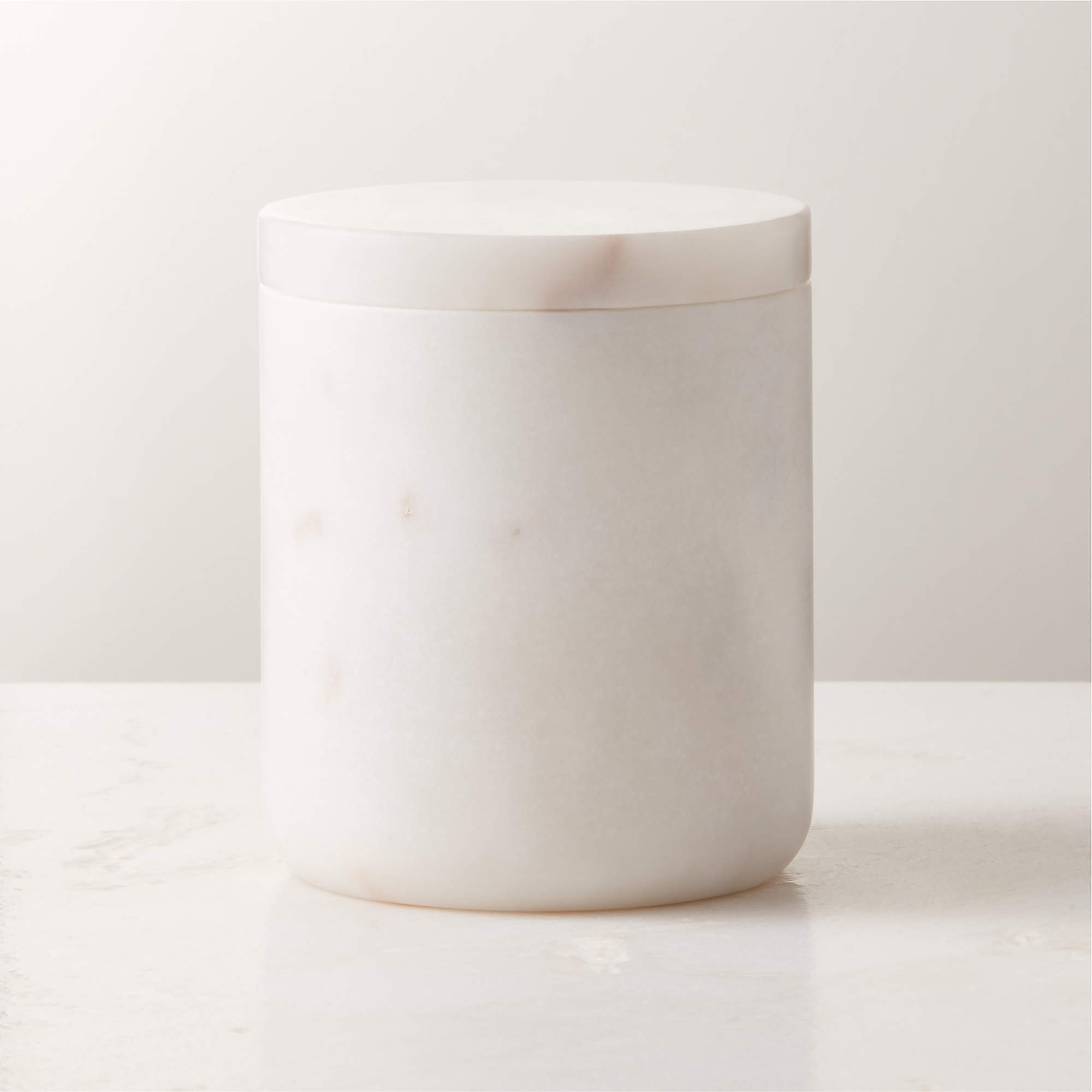 Online Designer Bathroom Nexus White Marble Canister Large