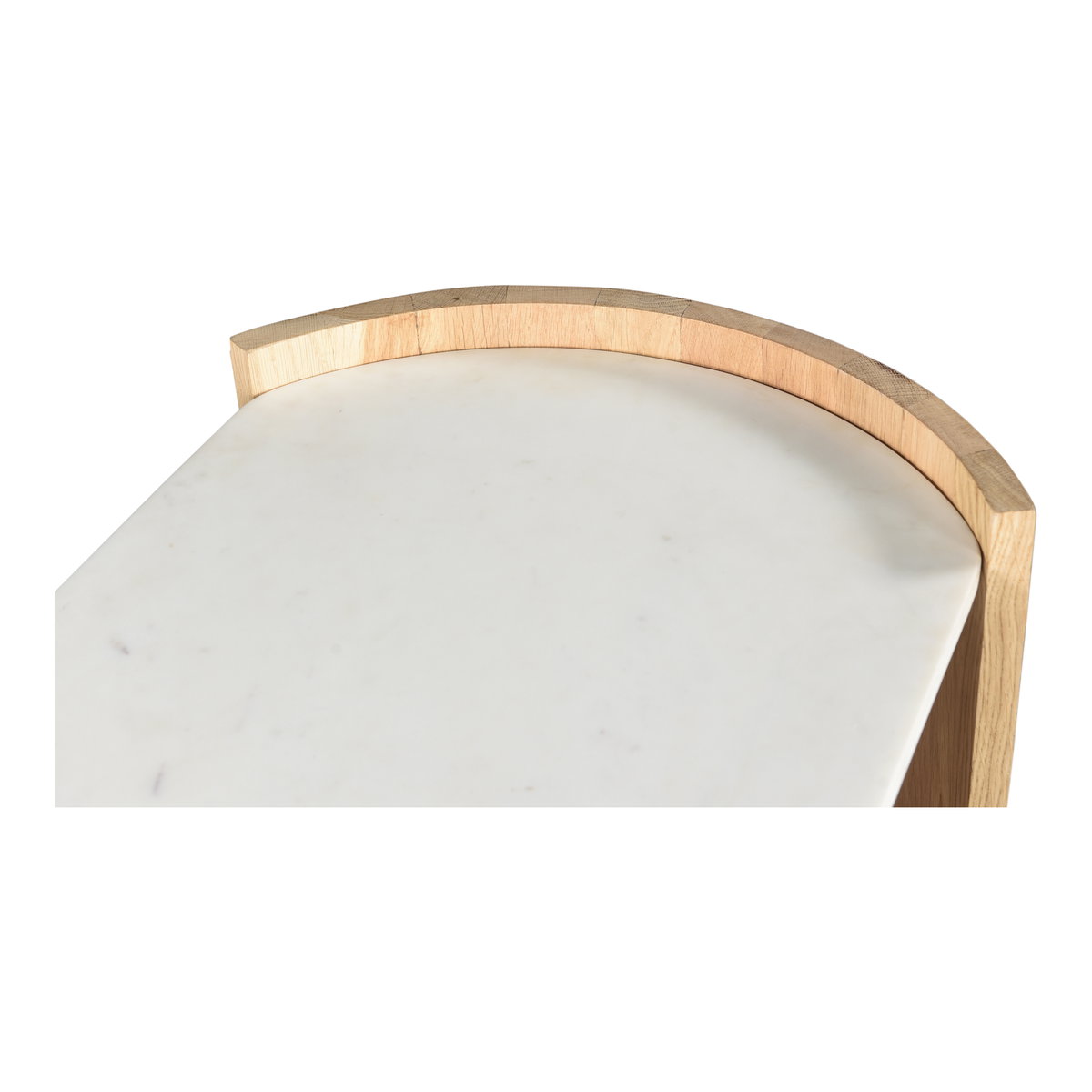 Dala Console Table White, by Moe's Home, 50" width x 31" height x 17" depth View 4