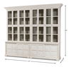 Glass Front Bookcase, Shelving & Bookcase by Sarreid, 121" length x 22" width x 106" height thumbnail 16