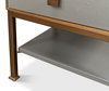 Gillian Two Drawer Nightstand  Storm Gry, by Sarreid, 1'3" length x 1'6" width x 2'1" height thumbnail 7