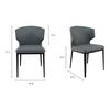 Delaney Dining Chair Grey - Set Of Two thumbnail 6