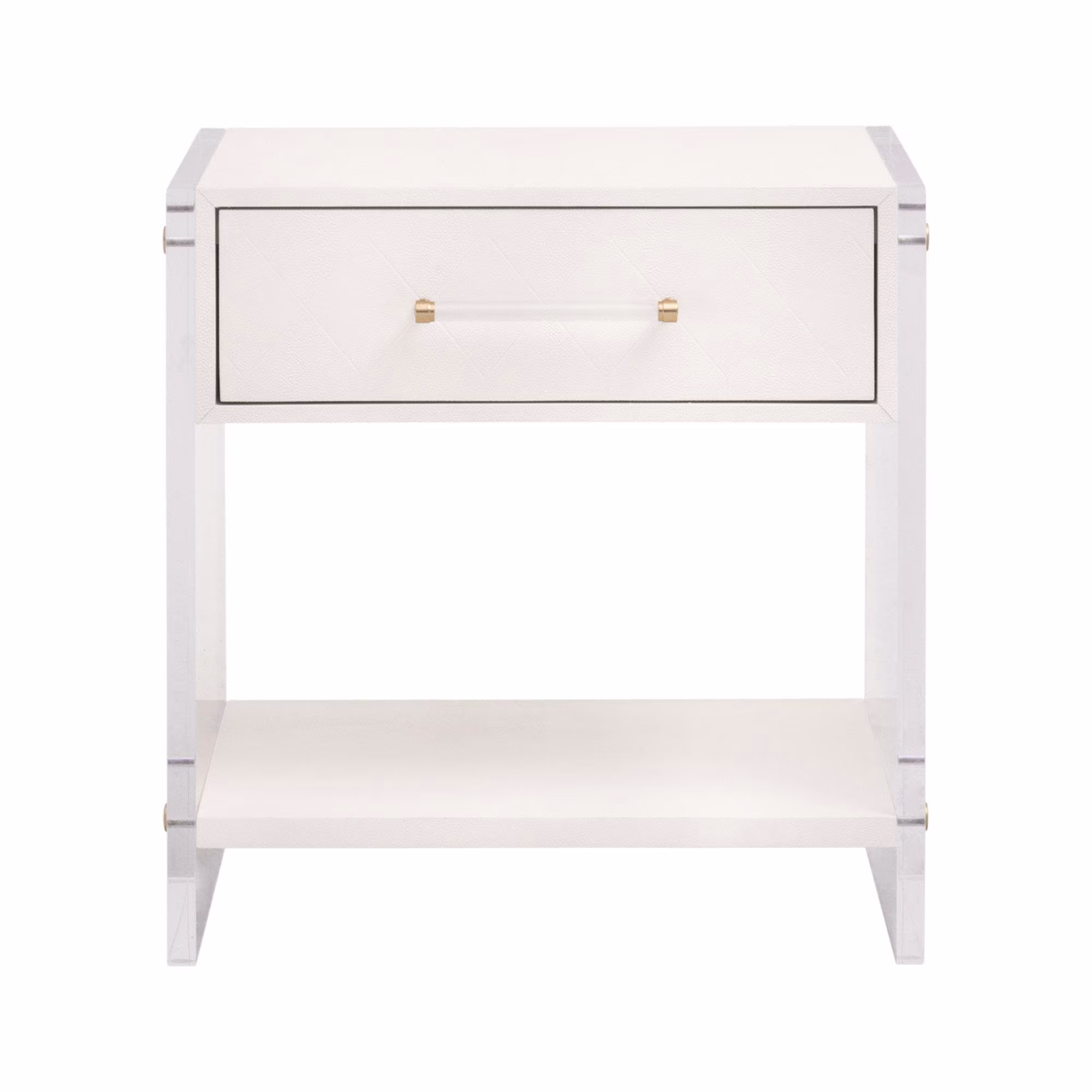 Sonia Shagreen 1-Drawer Nightstand, by Essentials for Living, 25" width x 26" height x 19" depth View 1