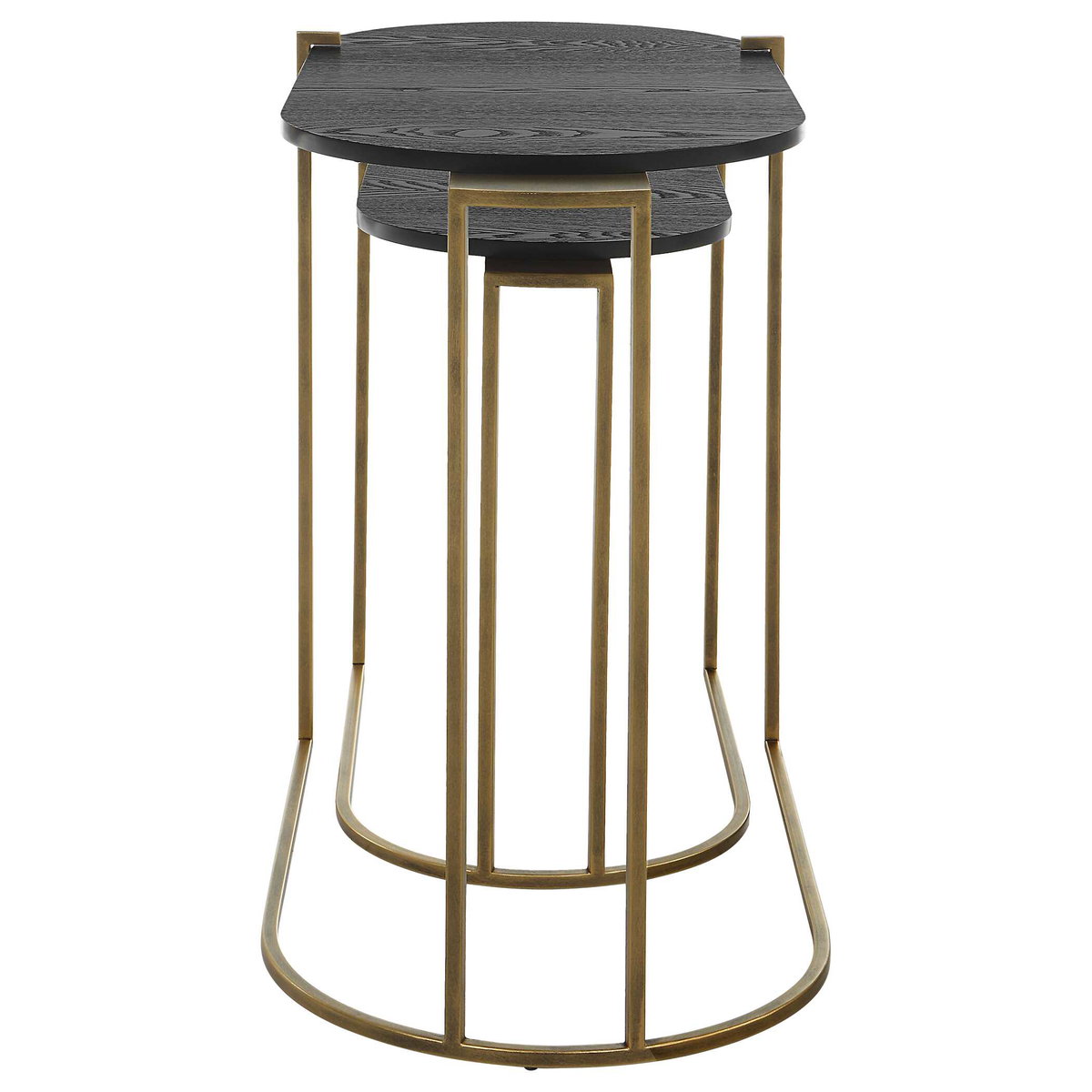 Aztec Wood Nesting Tables Set/2, Furniture by Uttermost, 26.5" width x 22" height x 13.75" depth View 8