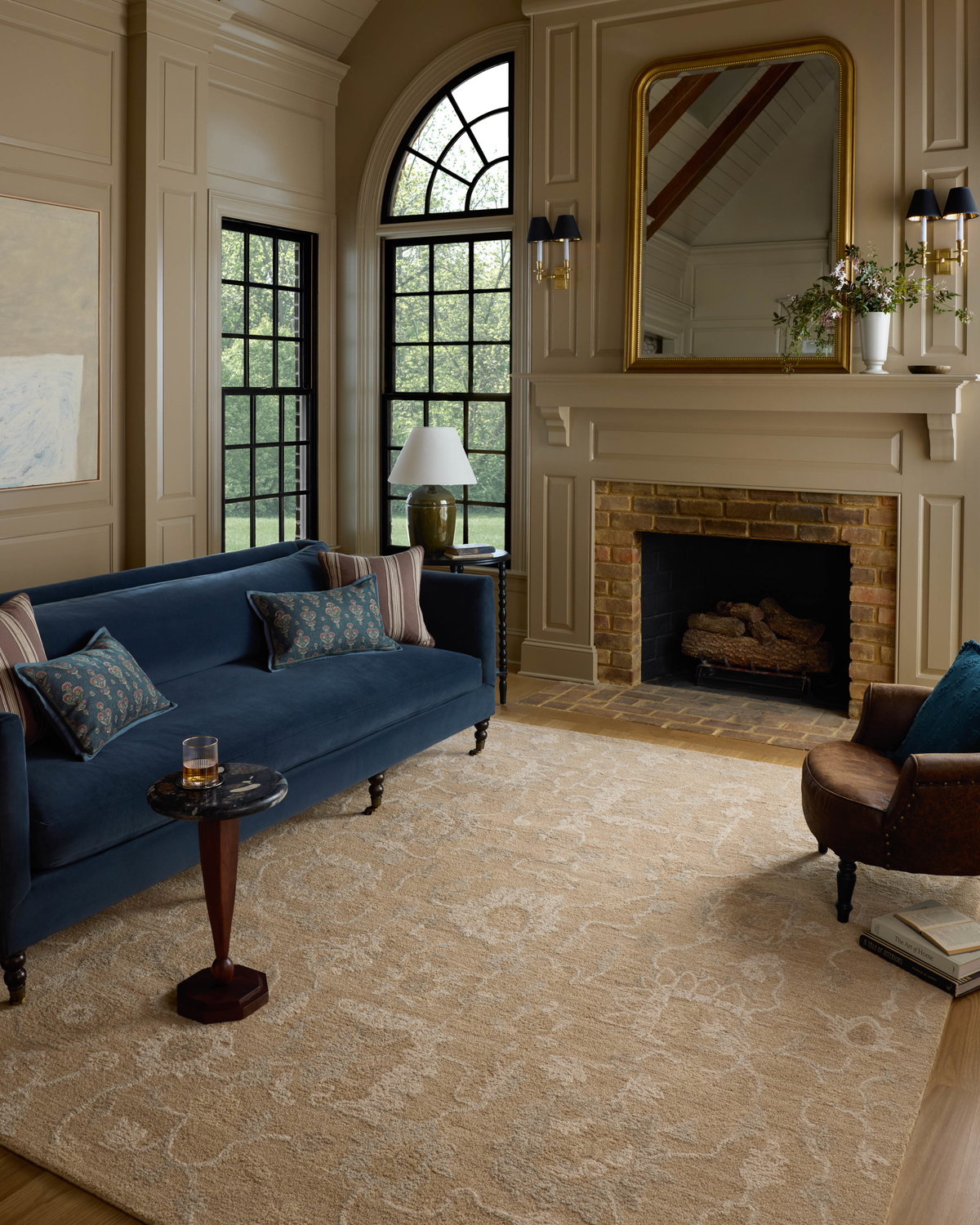 Chris Loves Julia x Loloi Dorothea Rug, 1'6" length x 1'6" width View 2