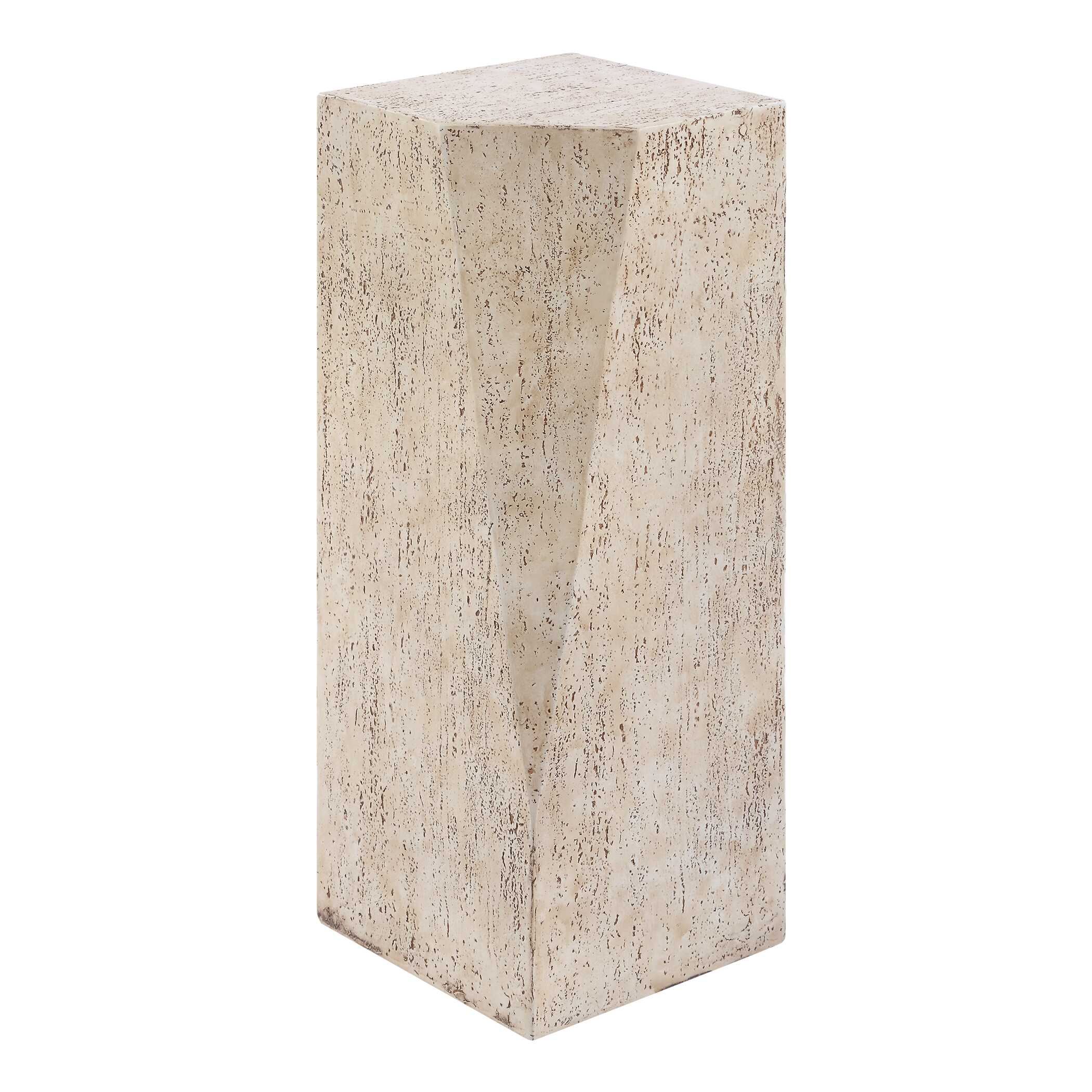 Leroy Concrete Outdoor Drink Table, Furniture by Uttermost, 9.5" width x 22" height x 9.5" depth View 5