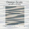 Flamed Zigzag Blue & Cream Wallpaper thumbnail 2