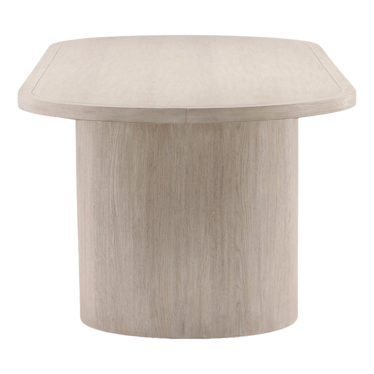 Sarai Dining Table Light Grey, by Dovetail, 109" width x 30" height x 42" depth View 3