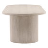 Sarai Dining Table Light Grey, by Dovetail, 109" width x 30" height x 42" depth thumbnail 3