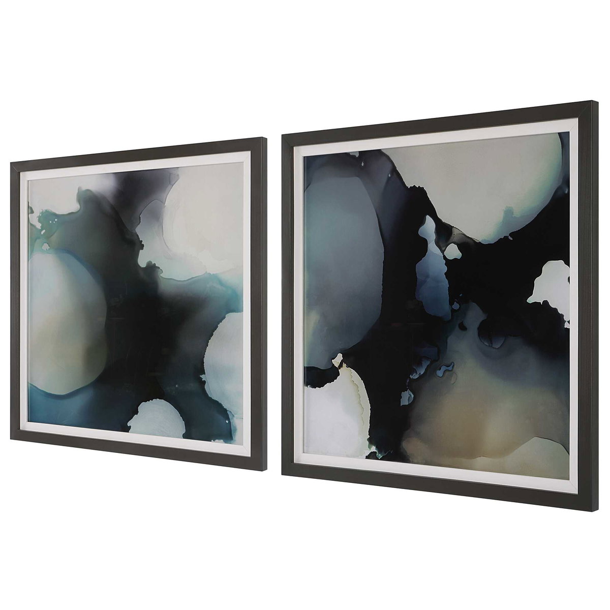 Telescopic Abstract Framed Prints Set/2, Art by Uttermost, 34" width x 34" height x 1.25" depth View 5