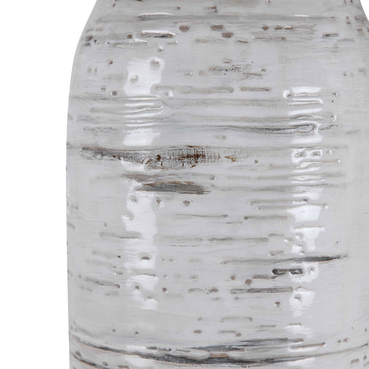 Lenta White Table Lamp, by Uttermost, 19" width x 30.25" height x 19" depth View 7