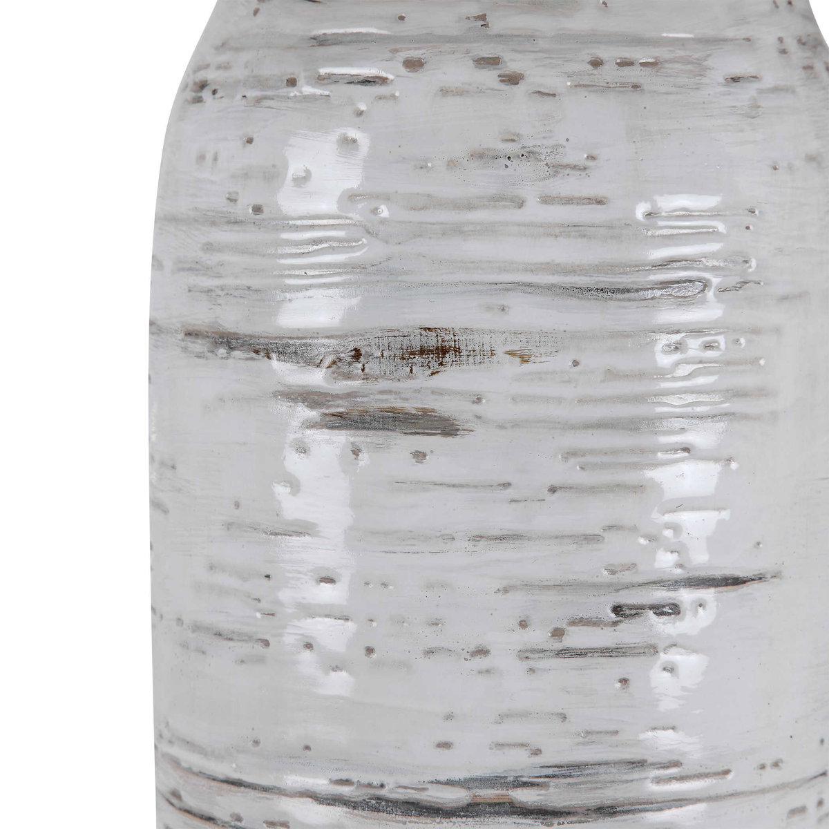 Lenta White Table Lamp, by Uttermost, 19" width x 30.25" height x 19" depth View 7