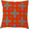 Layered Blocks Accent Pillow Poly, Decorative Pillow by Surya, 18" length x 18" width thumbnail