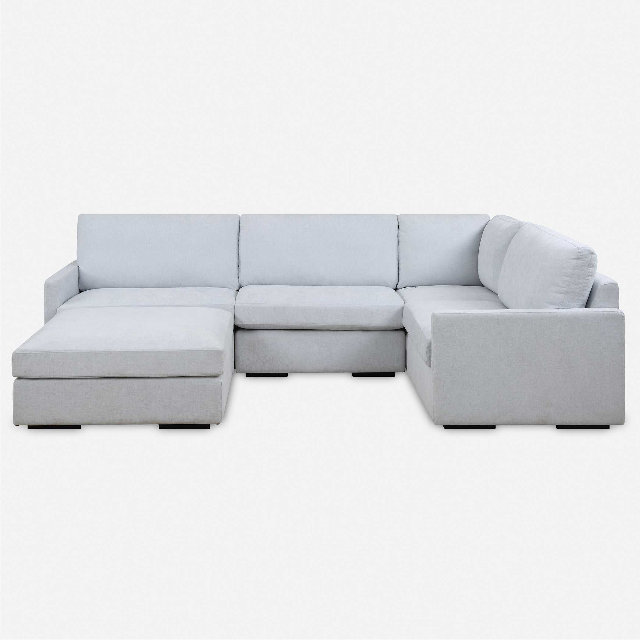 Refuge Armless Cloud Blue Sofa, Furniture by Uttermost, 40" width x 30" height x 37.5" depth View 1