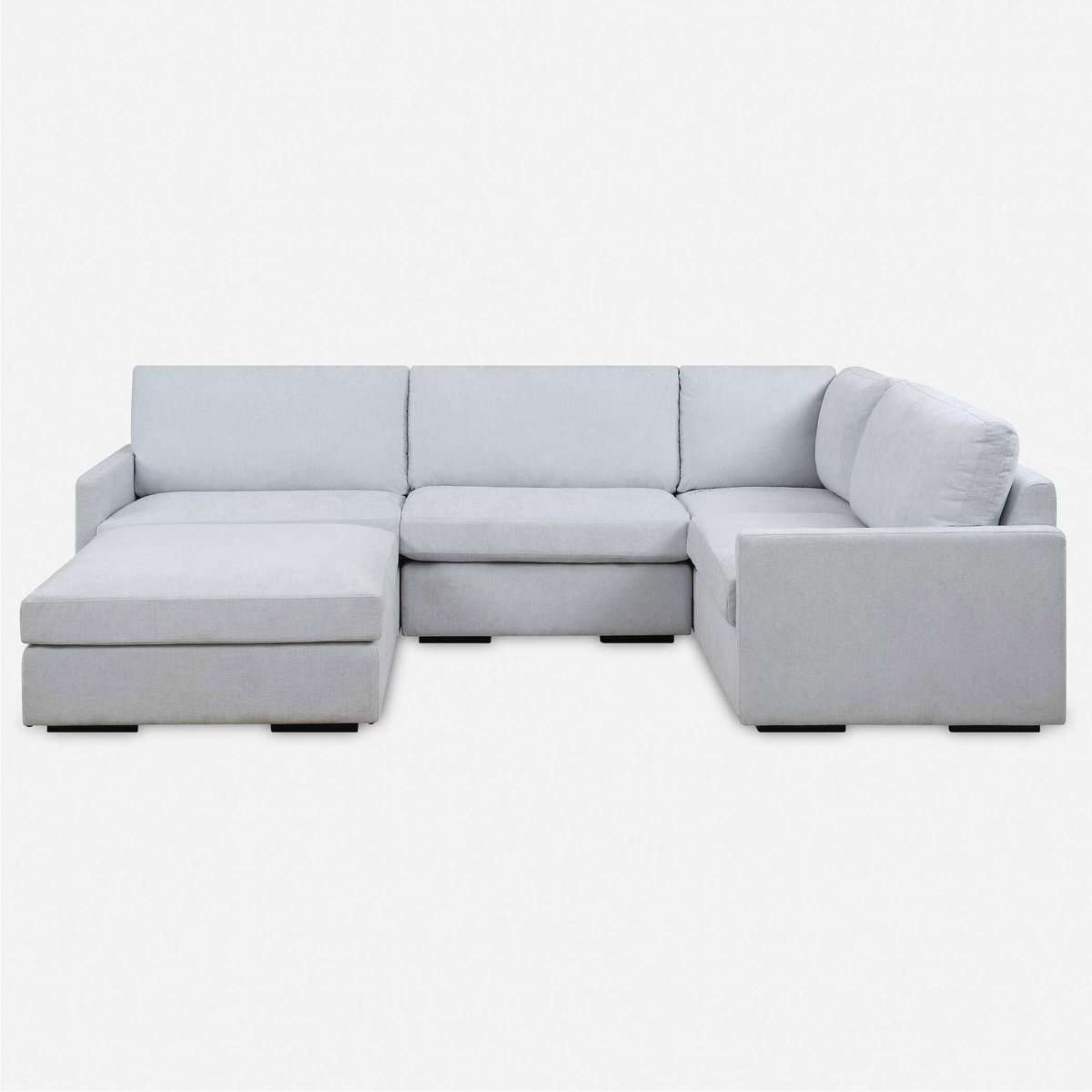 Refuge Armless Cloud Blue Sofa, Furniture by Uttermost, 40" width x 30" height x 37.5" depth View 1