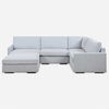 Refuge Armless Cloud Blue Sofa, Furniture by Uttermost, 40" width x 30" height x 37.5" depth thumbnail 1