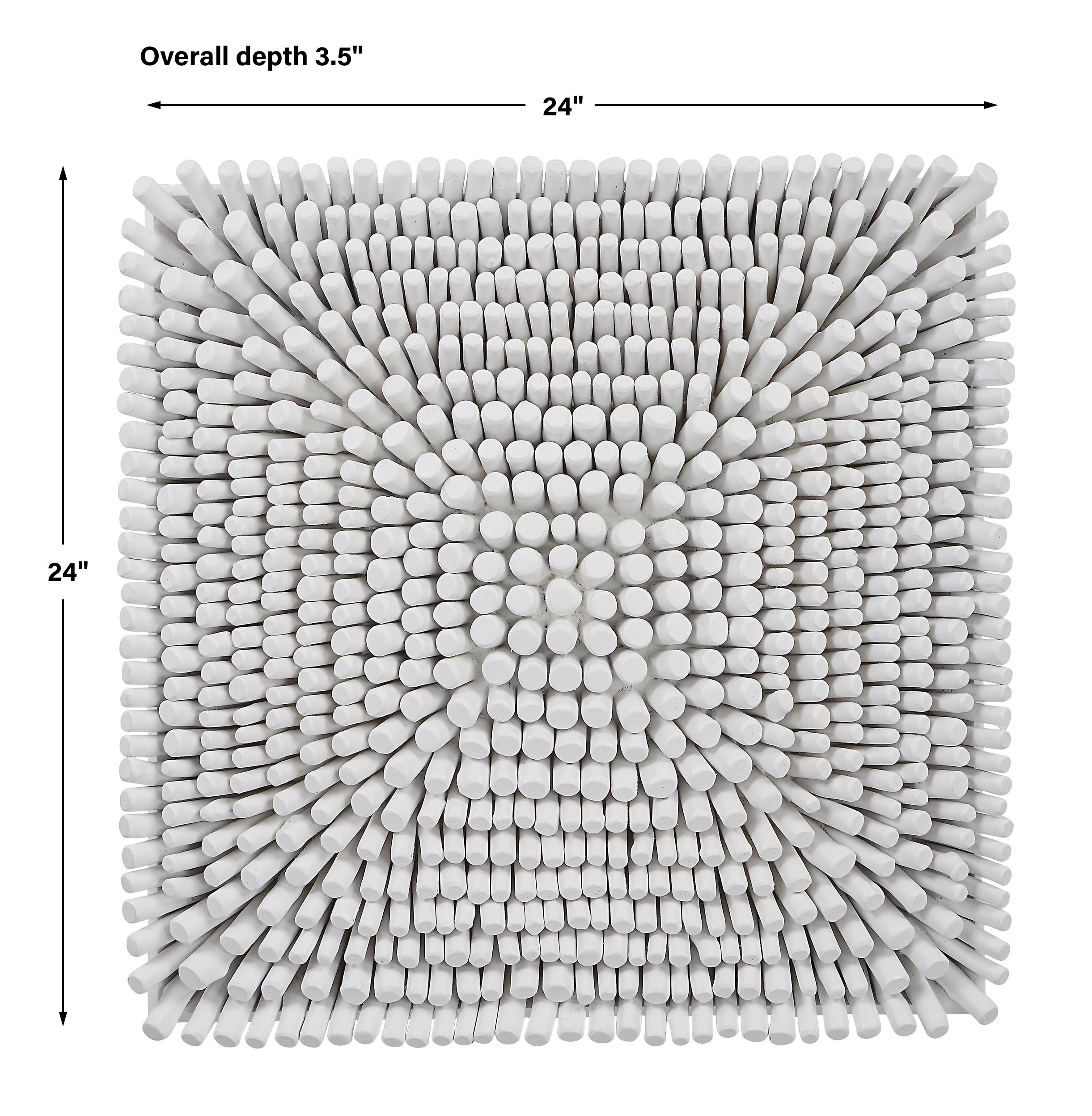 Portside White Wood Wall Panel large image 