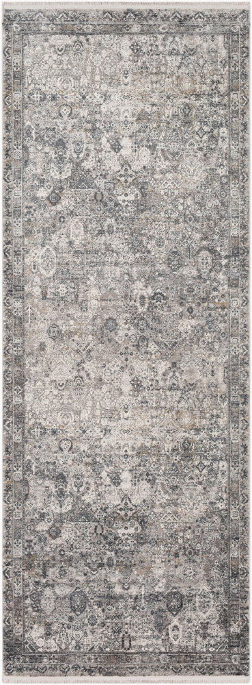 Solar Machine Woven Rug, by Surya, 8'0.06" length x 3'1.4" width