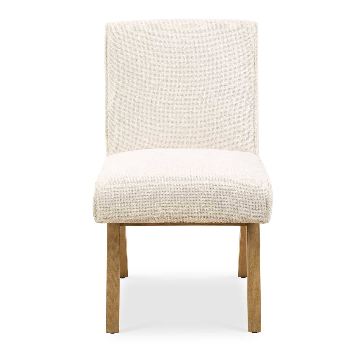 Blakely White Armless Dining Chair, by Uttermost, 20" width x 34.5" height x 27" depth View 1