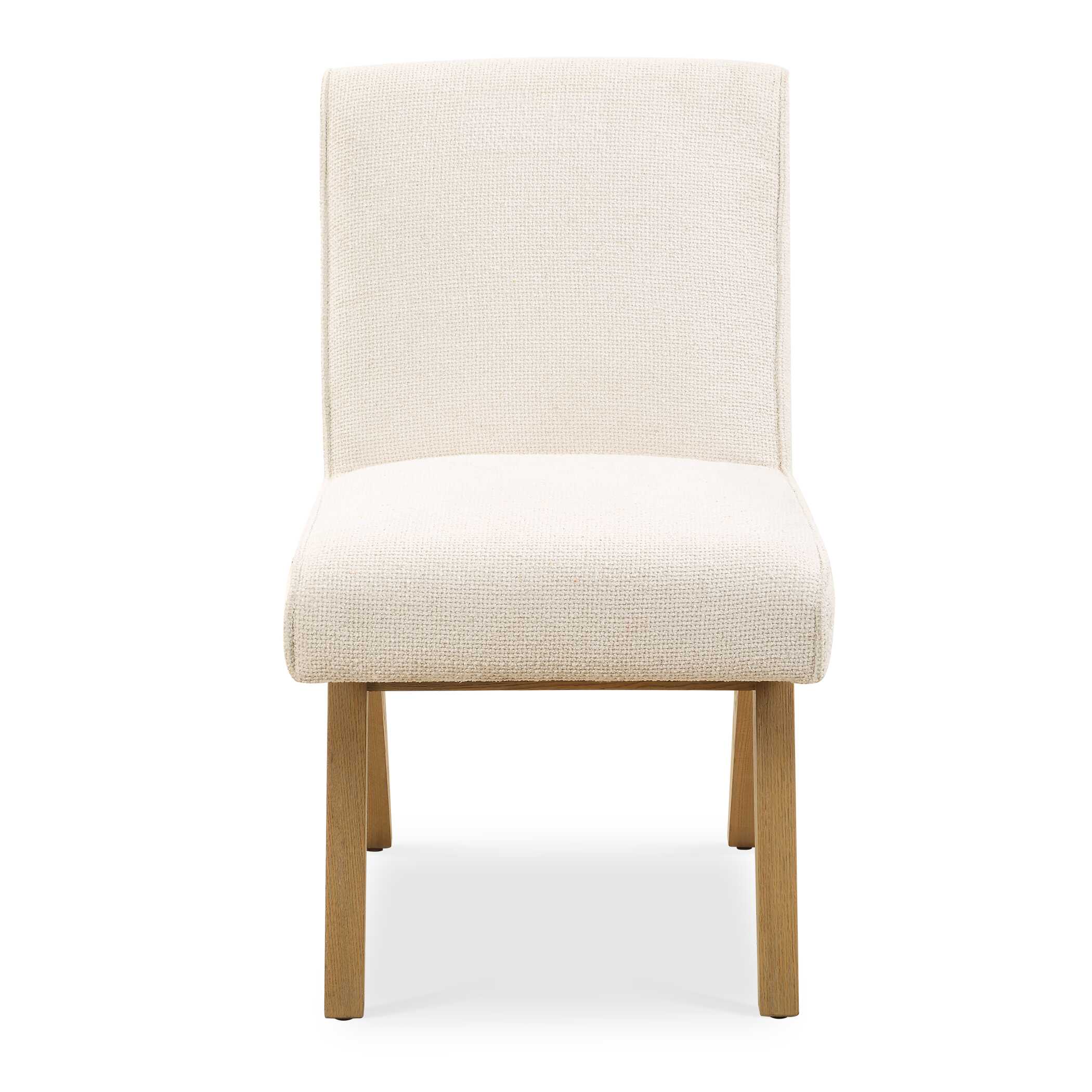 Blakely White Armless Dining Chair large image 
