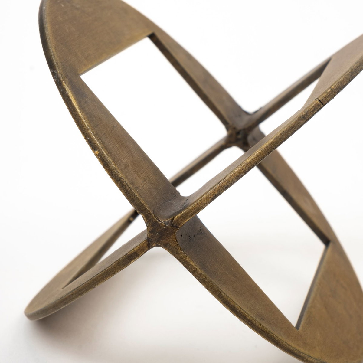 Cusco I (Small) 5L x 5W Gold Geometric Decorative Object, by Mercana, 5" length x 5" width x 5.5" height View 8