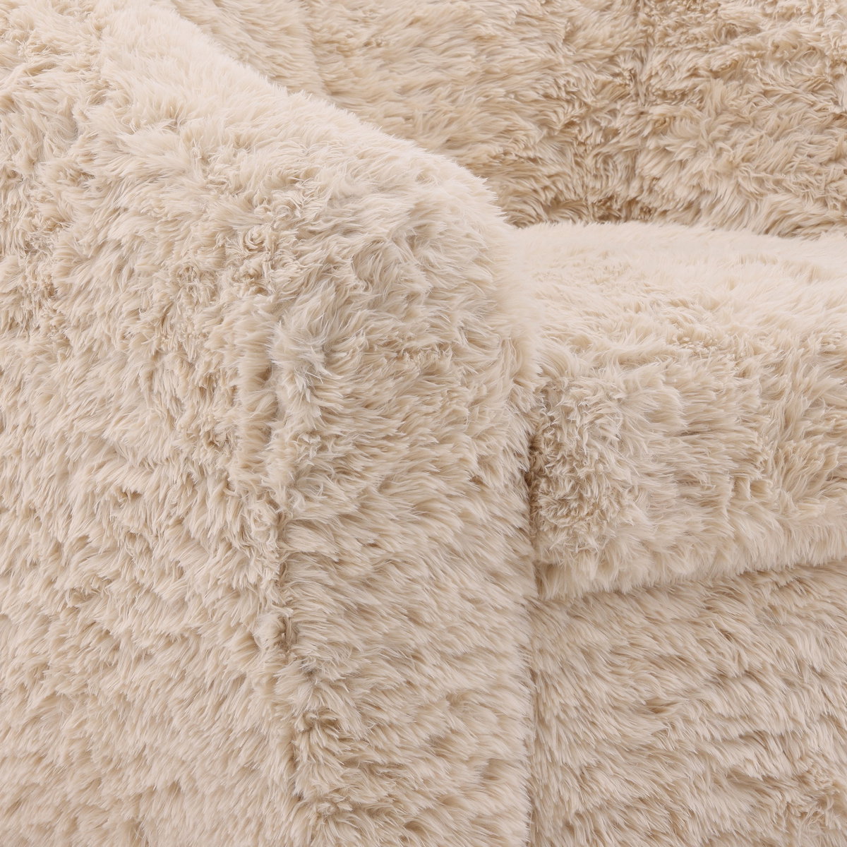 Caitlin Occasional Chair Cream, Accent Chair by Dovetail, 40.25" width x 29.25" height x 37.25" depth View 6