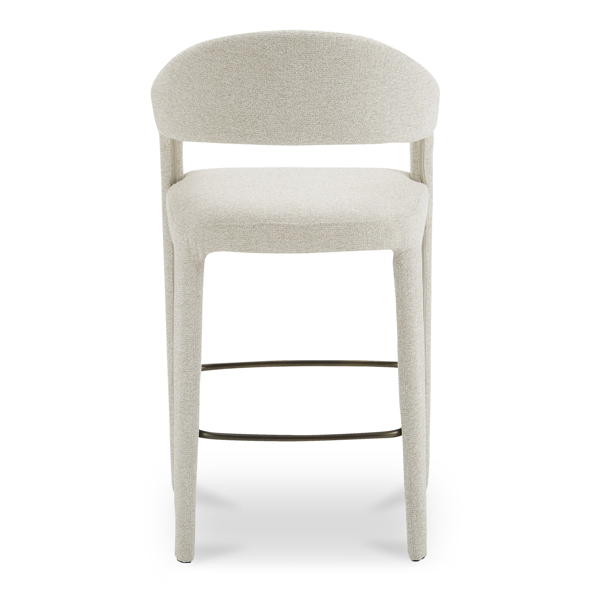 Martens Bar Stool Beige, Counter & Bar Stool by Moe's Home, 23.6" width x 42.9" height x 23.3" depth View 4
