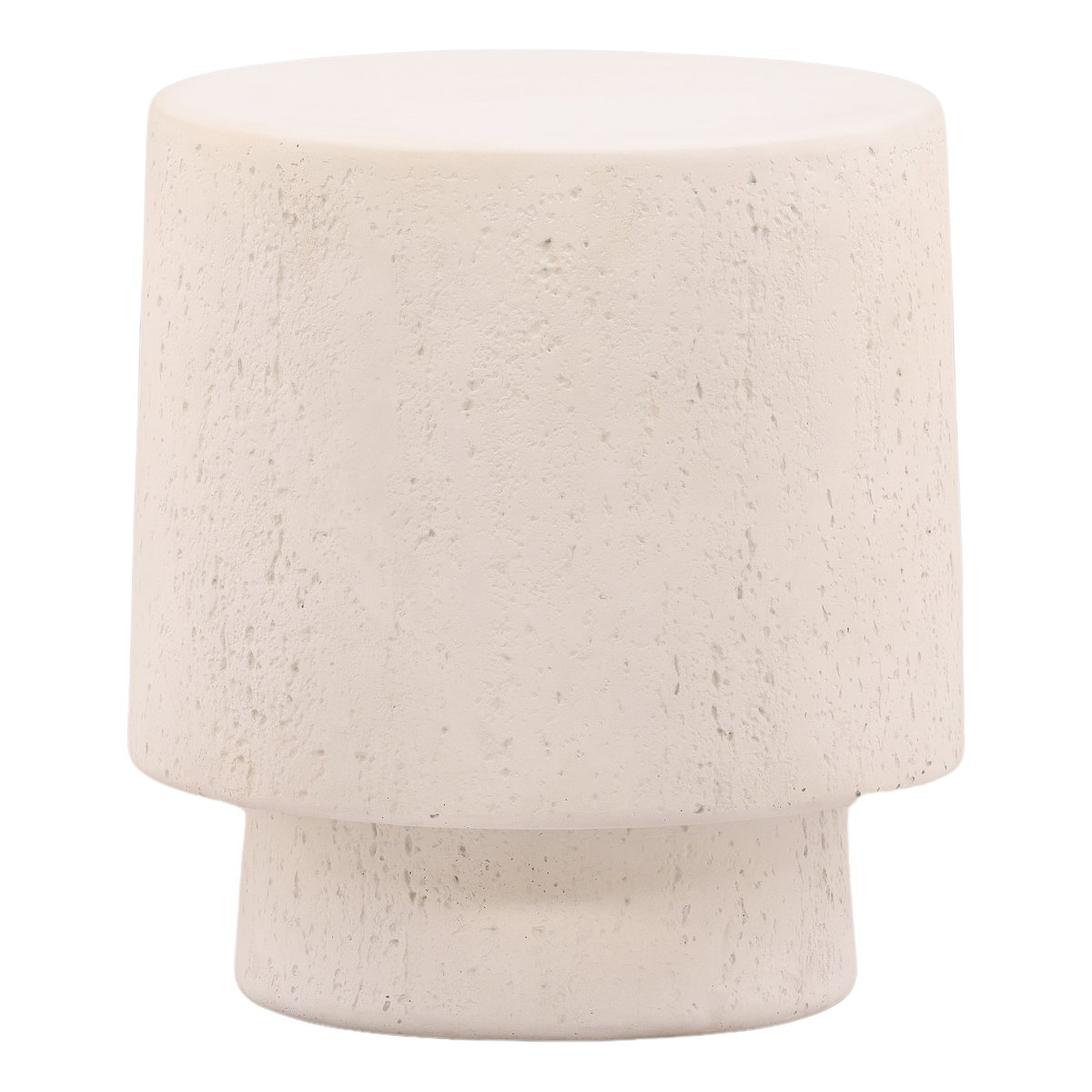 Millstone Outdoor Side Table Ivory, Side & End Table by Dovetail, 18" width x 20" height x 18" depth View 1