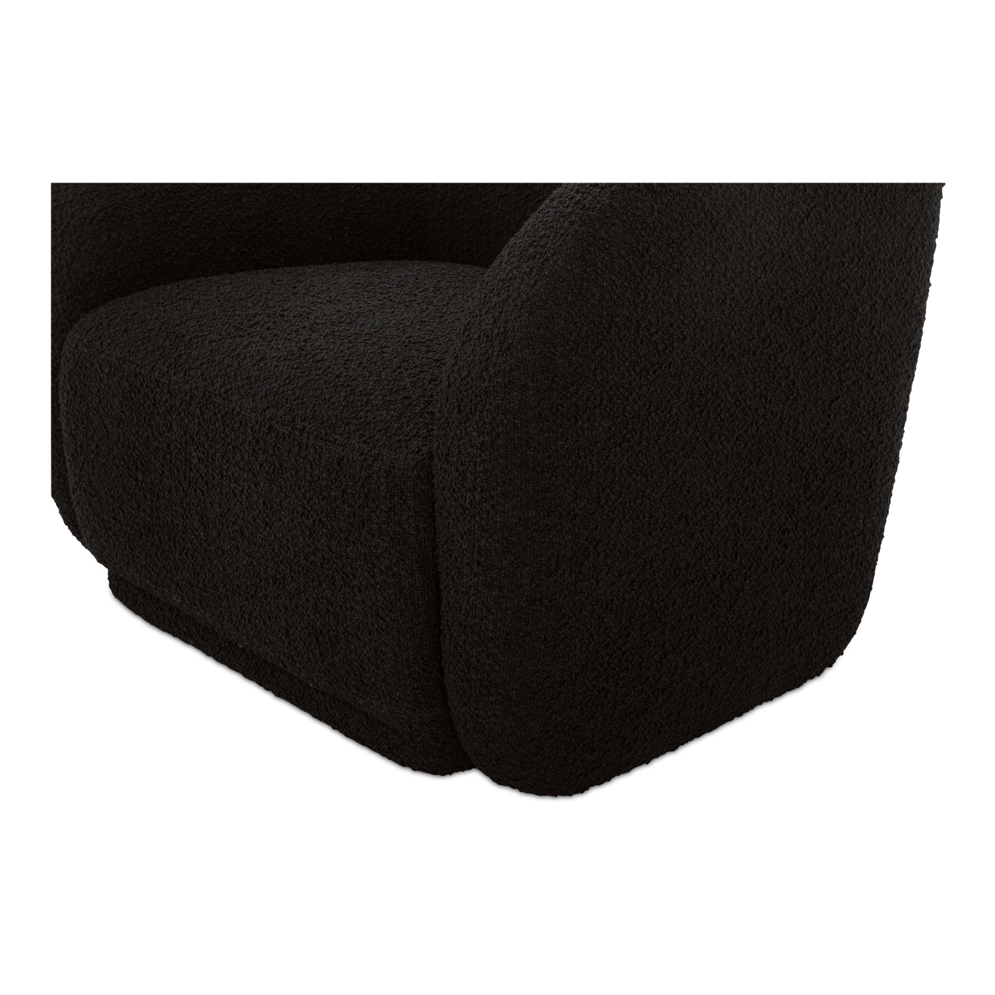 Faye Accent Chair Black Boucle large image 