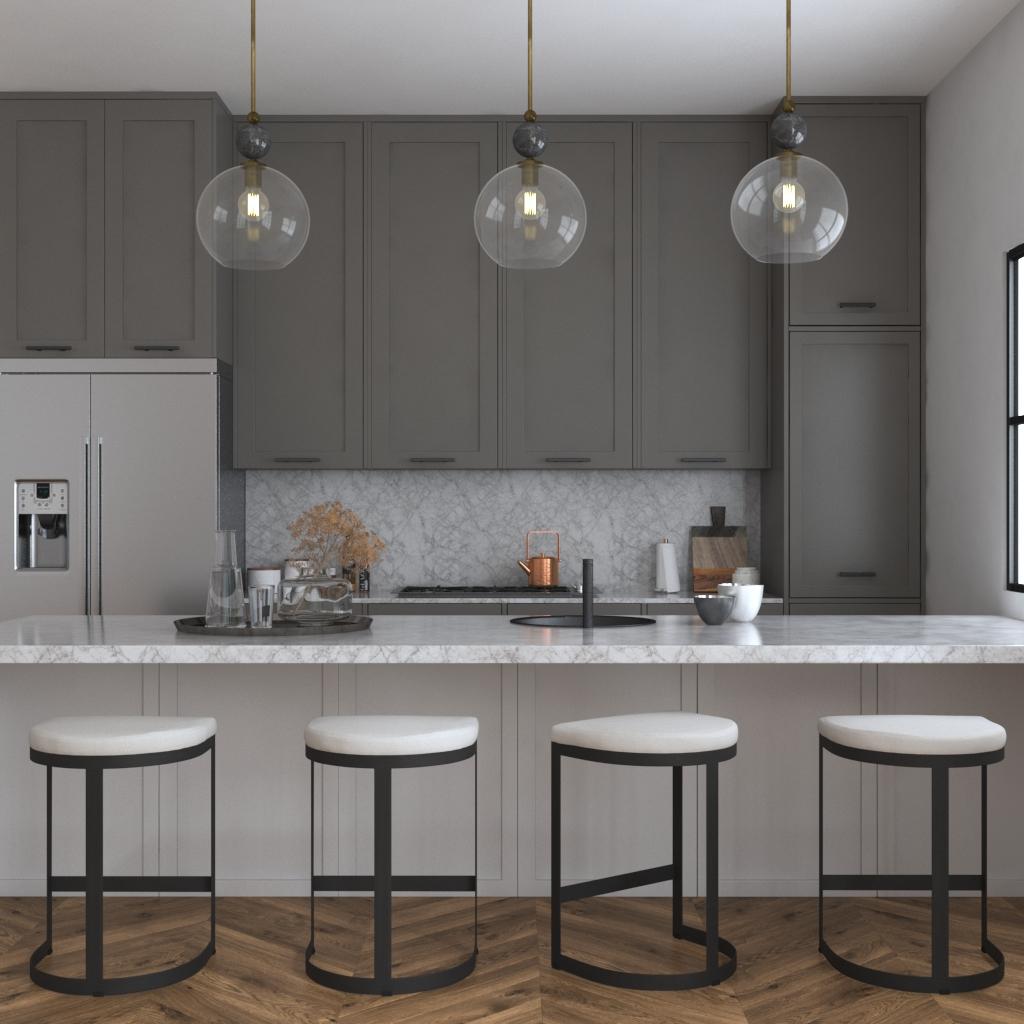 Mendota 1 Light Glass Pendant, Ceiling Light by Uttermost, 13.75" width x 19" height x 13.75" diameter x 13.75" depth View 6