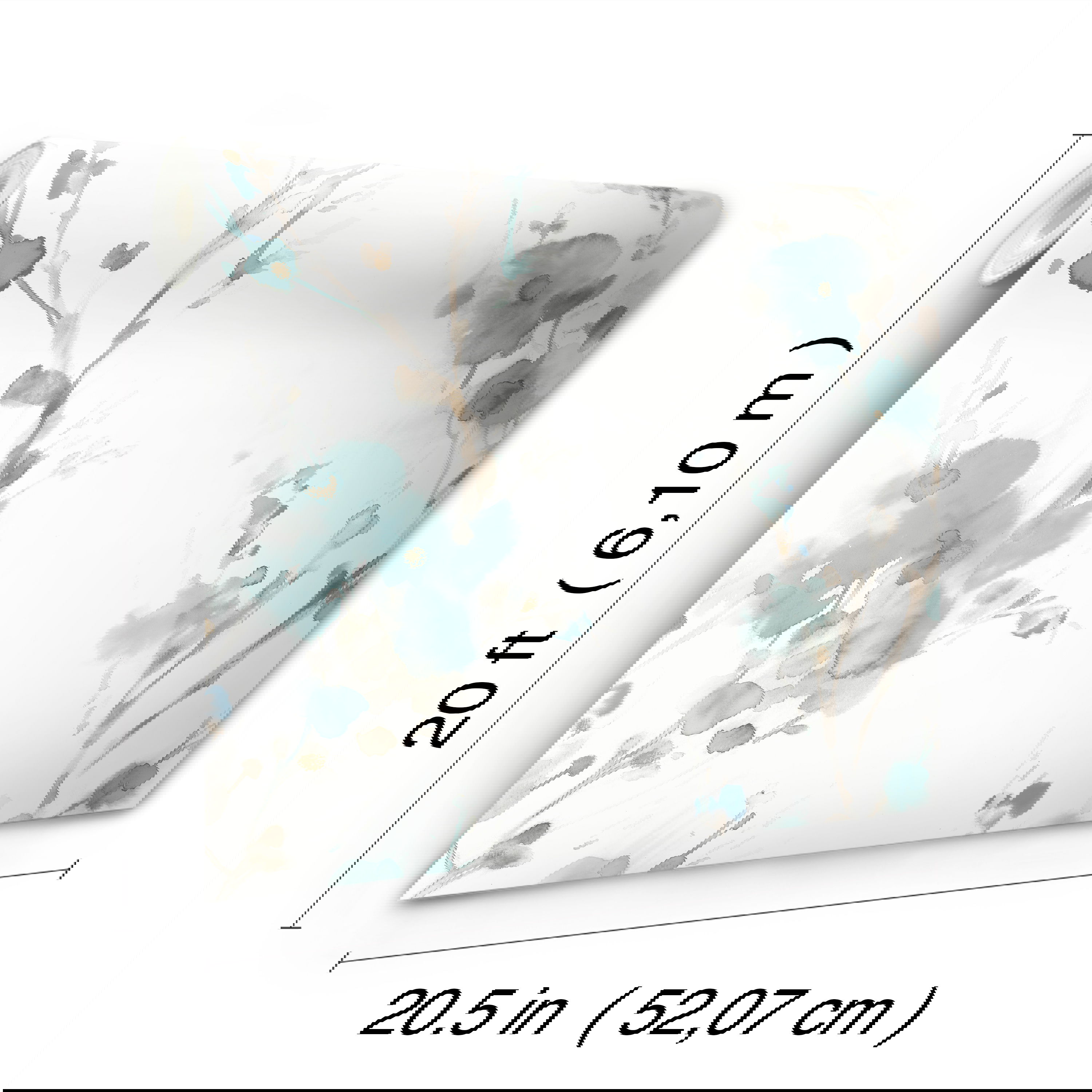 Charm Teal Peel & Stick Wallpaper large image 