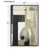 Fair Trade Geometric Abstract Art, by Uttermost, 49.7" width x 73.7" height x 1.5" depth thumbnail 3