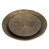 Stratum Round Brass Bowls Set/2, Decorative Tray by Uttermost, 17.5" width x 2.5" height x 17.5" depth thumbnail 4
