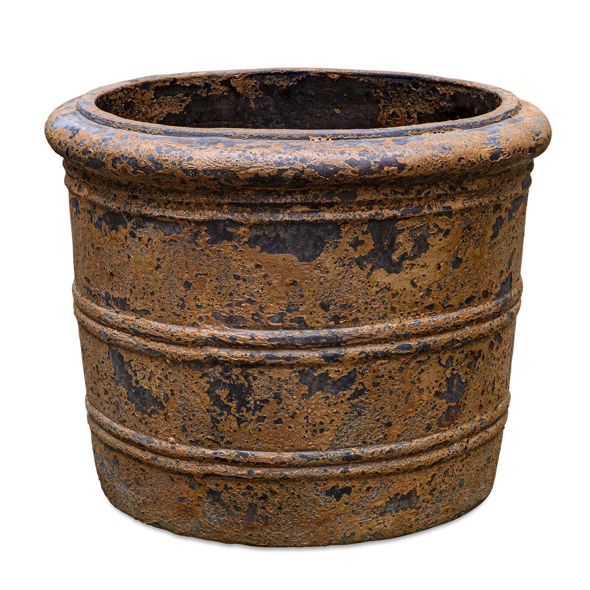 Weathered Relic Rustic Outdoor Planter, by Uttermost, 1'7.5" width x 1'4" height x 1'7.5" depth View 1