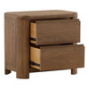 Chadwick Nightstand Brown, by Dovetail, 28" width x 25.6" height x 17.7" depth thumbnail 5