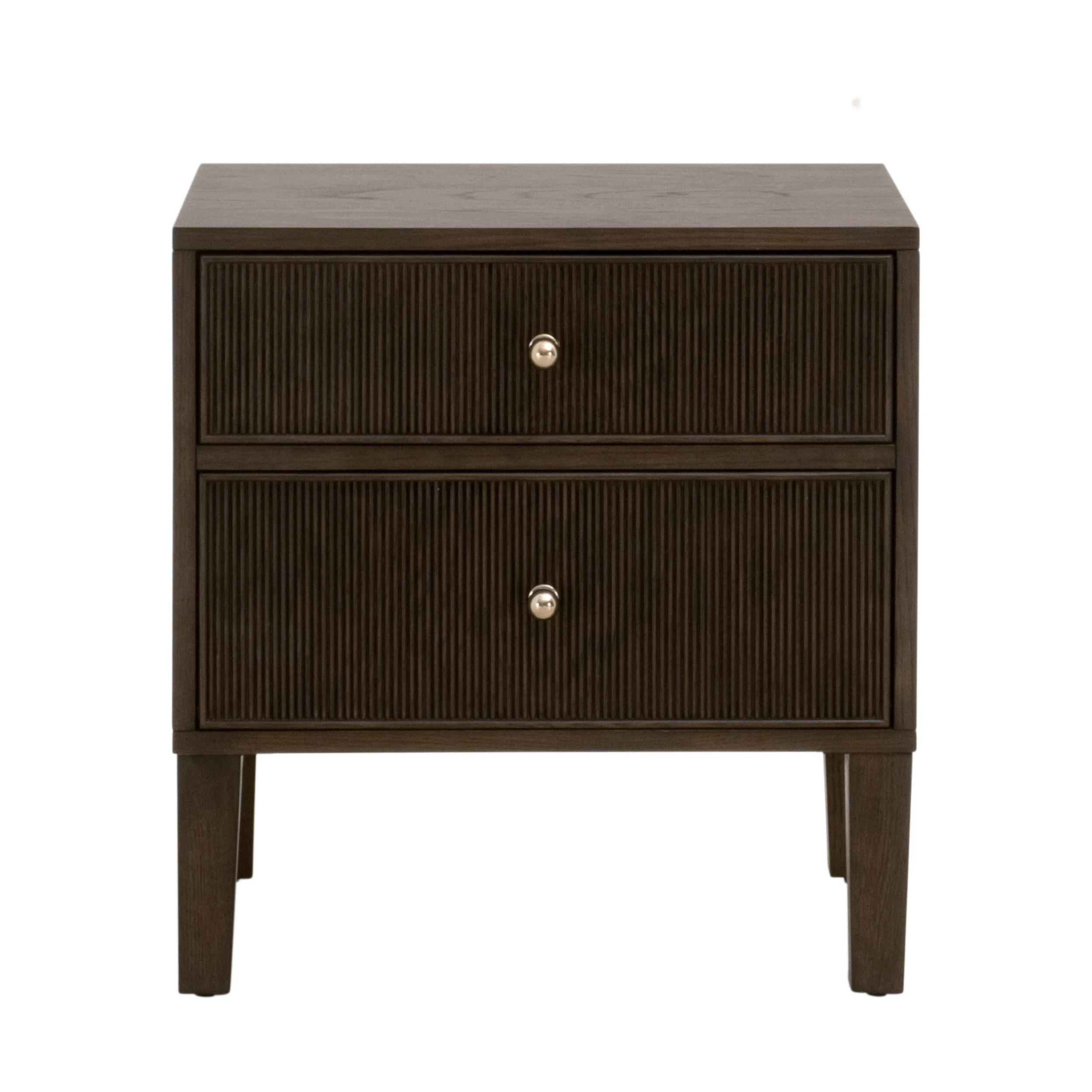 Highland 2-Drawer Nightstand, by Essentials for Living, 23" width x 24" height x 17" depth View 1