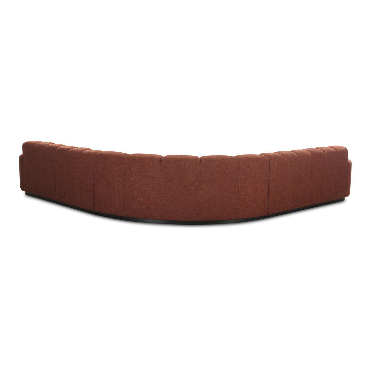 Roman L-shaped Sectional Rust, Sectional Sofa by Moe's Home, 118" width x 26.5" height x 118" depth View 4