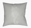 Seahorse Accent Pillow, Decorative Pillow by Surya, 18" length x 18" width thumbnail