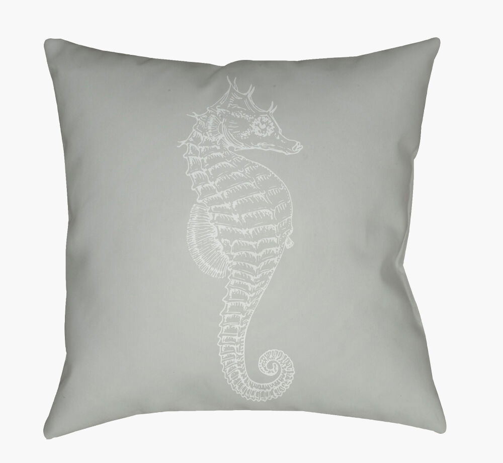 Seahorse Accent Pillow, Decorative Pillow by Surya, 18" length x 18" width