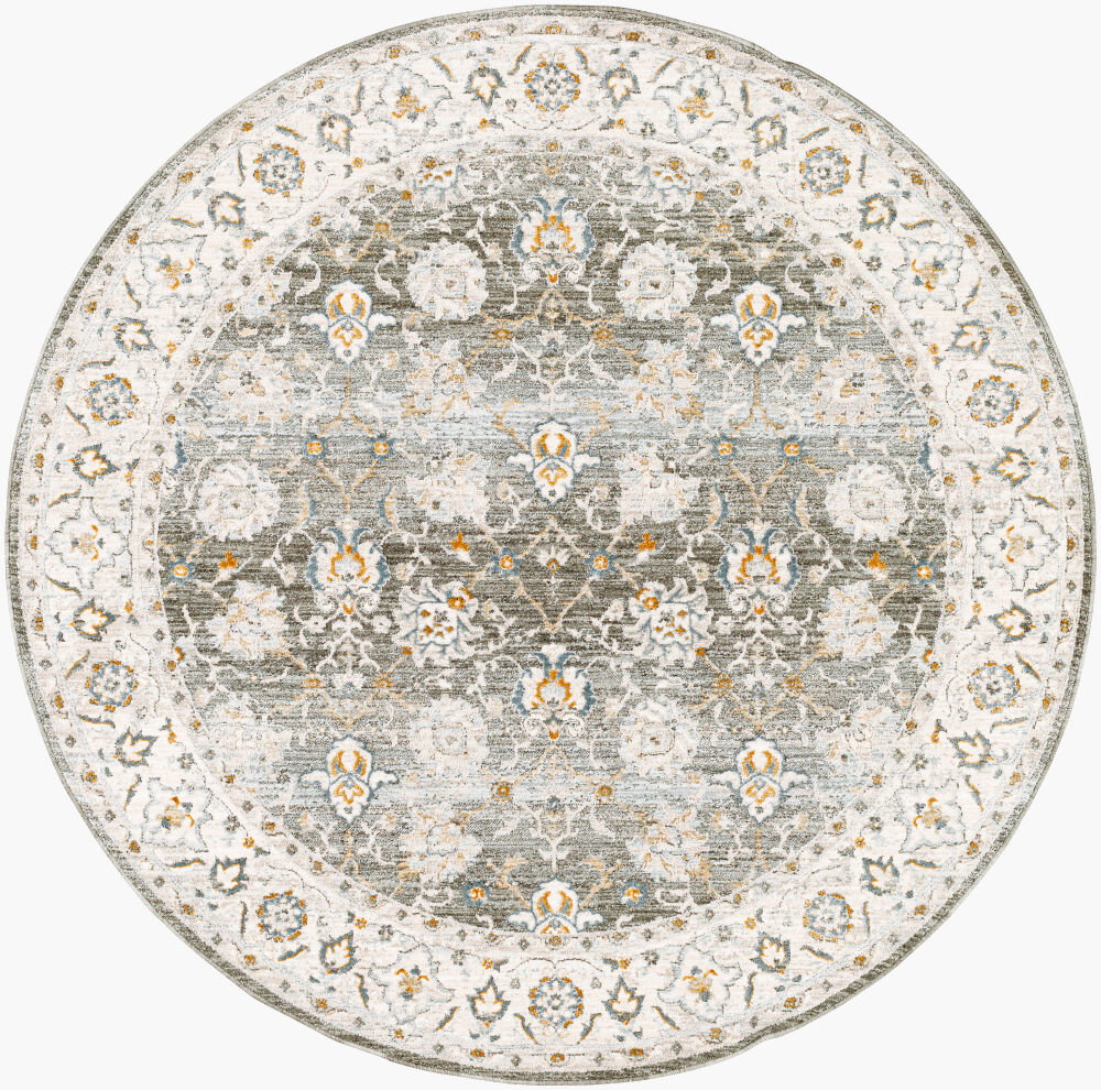Dresden Machine Woven Rug, by Surya, 5'2.99" length x 5'2.99" width