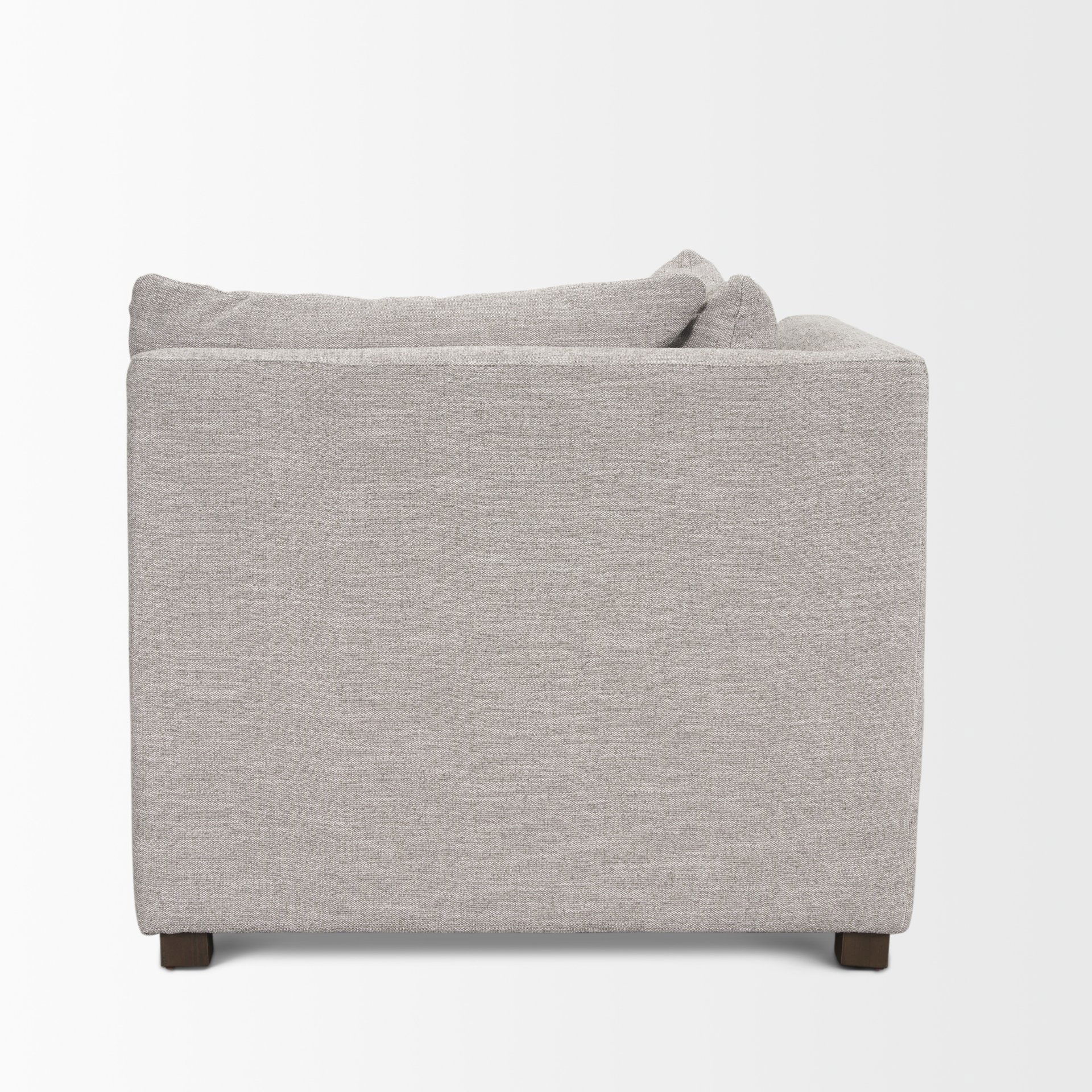 Halston Corner Light Grey Performance Fabric, Sectional Sofa by Mercana, 38.5" length x 38.5" width x 30.5" height View 5