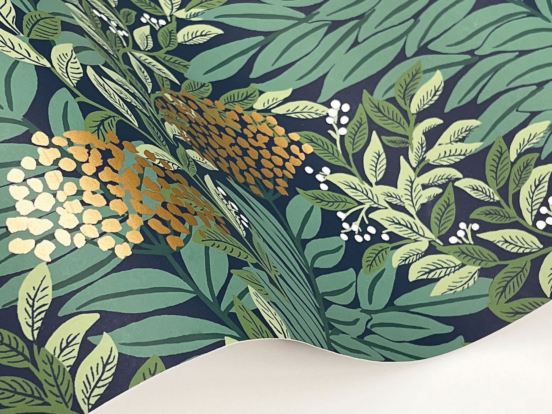 Highgrove Navy Wallpaper large image 