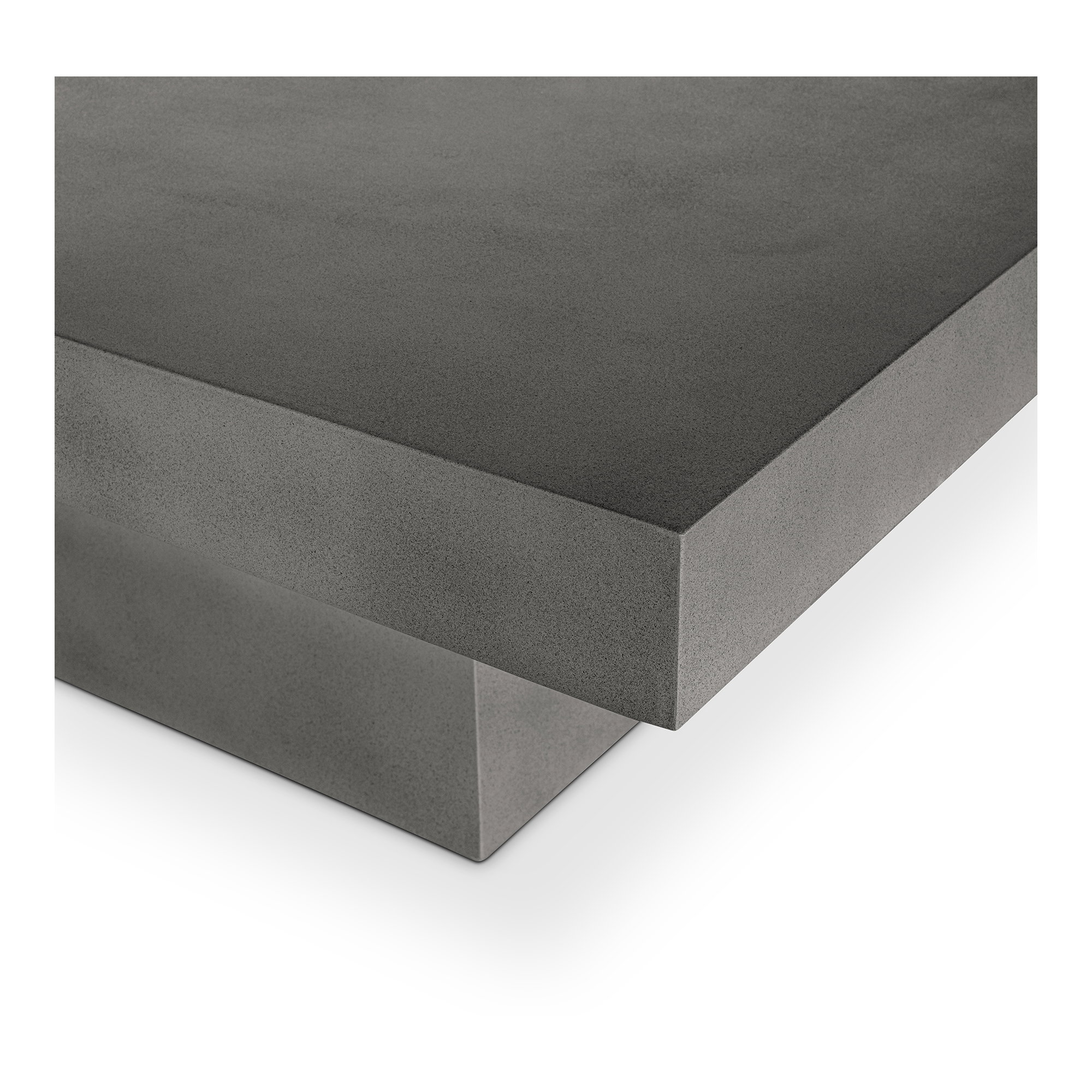 Maxima Outdoor Coffee Table Dark Grey, by Moe's Home, 47" width x 18.5" height x 31.5" depth View 4