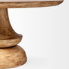 Crossman 60' Round Blonde Solid Wood & Base Dining Table thumbnail 2